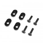 [TEAM LOSI] Engine Mount Insert & Screws 20T, Black(4): DBXL 2.0