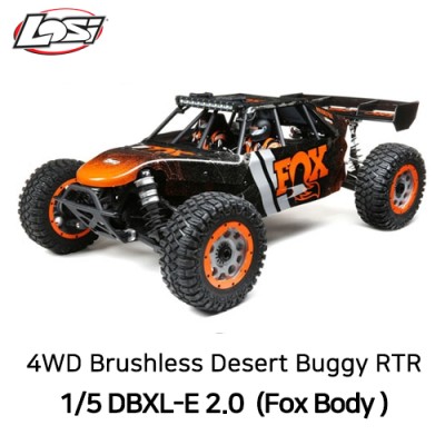 [˾ũ] LOS05020V2T1 [TEAM LOSI] LOSI 1:5 DBXL-E 2.0 4WD Brushless Desert Buggy RTR with Smart, Fox Body