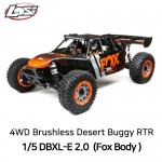 [TEAM LOSI] LOSI 1:5 DBXL-E 2.0 4WD Brushless Desert Buggy RTR with Smart, Fox Body