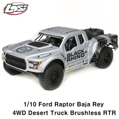 [˾ũ] LOS03020V2T2 [TEAM LOSI] [左 ڷ]1/10 Black Rhino Ford Raptor Baja Rey 4WD Brushless RTR with SMART