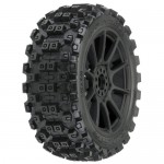 [PROLINE-RACING] 1/8 Badlands MX M2 Fr/Rr Buggy Tires Mounted 17mm Black Mach 10 (2)