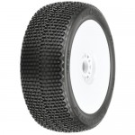 [PROLINE-RACING] 1/8 Buck Shot M3 Front/Rear Buggy Tires Mounted 17mm White (2)