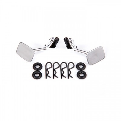 [˾ũ] AX9121 [Traxxas] AX9121 Mirrors, side, chrome (left & right)/ o-rings (4)/ body clips (4) (fits 9112 body)