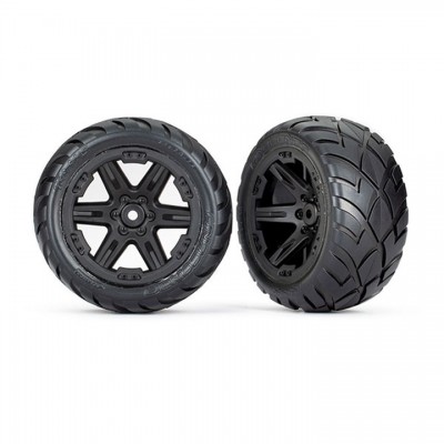 [�˾���ũ] AX6768 [Traxxas] AX6768 Tires & wheels, assembled, glued (2.8) (RXT black wheels, Anaconda tires, foam inserts)