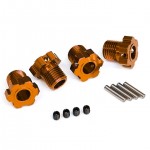 [Traxxas] AX8654A Wheel hubs, splined, 17mm (orange-anodized) (4)/ 4x5 GS (4)/ 3x14mm pin (4)