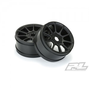 [PROLINE-RACING] 2784-03 2020-NEW AP2784-03 Mach 10 Black Front or Rear Wheels (4) for 1:8 Buggy