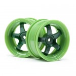 [HPI] WORK MEISTER S1 WHEEL GREEN 26mm (3mm OS/2pcs)