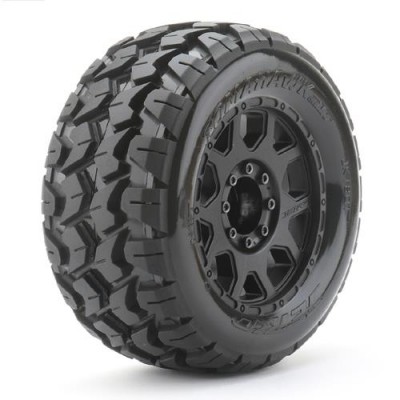 [˾ũ] JKO1801CBMSGBB1 [JETKO] 1/8 MT 3.8 EX-TOMAHAWK/Claw Rim (2pcs) Belted - 17mm 0 offset (Narrow)