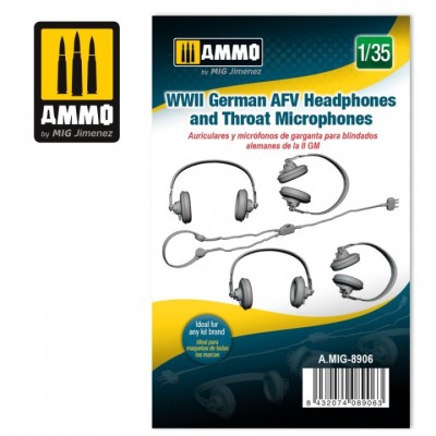 [˾ũ] CG8906 [MIG AMMO] CG8906 1/35 WWII German AFV Headphones and Throat Microphones