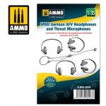 [MIG AMMO] CG8906 1/35 WWII German AFV Headphones and Throat Microphones