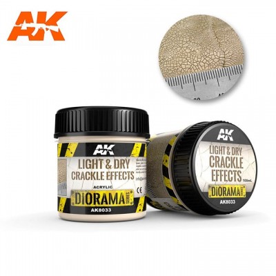 [˾ũ] CAK8033 [AK interactive] CAK8033 LIGHT AND DRY CRACKLE EFFECTS - 100ml