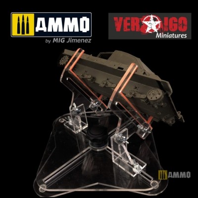 [˾ũ] CGVMP026 [MIG AMMO] CGVMP026 Airbrush III, with rotary base to hold AFV during painting and weathering process -  
