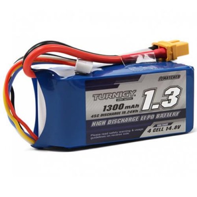 [�˾���ũ] 9067000177-0 [TURNIGY] 14.8V 1300mAh 45C ��Ƭ������ ���͸� - XT60