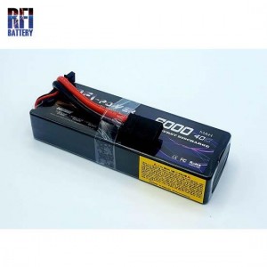 [RFI BATTERY] 7.4V 6000mah 40C ��Ƭ������ ���͸� �ϵ����̽� - Ʈ���罺��
