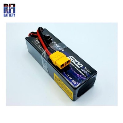 �˾���ũ RFI6601203XXT90 [RFI BATTERY] 11.1V 6600mah 120C ��Ƭ������ ���͸� �ϵ����̽� - XT90