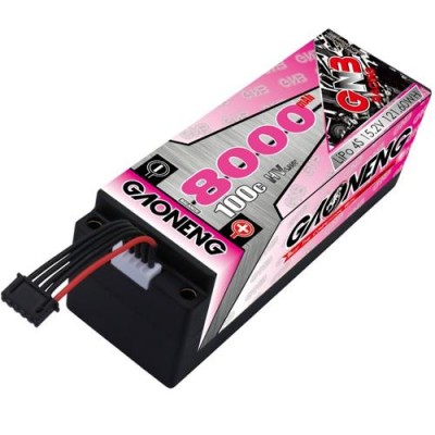 [�˾���ũ] GNB80004S100iHV [GNB] 15.2V 8000mAh 4S HV 100C ��Ƭ������ ���͸� (�ϵ����̽�) - 5mm �����