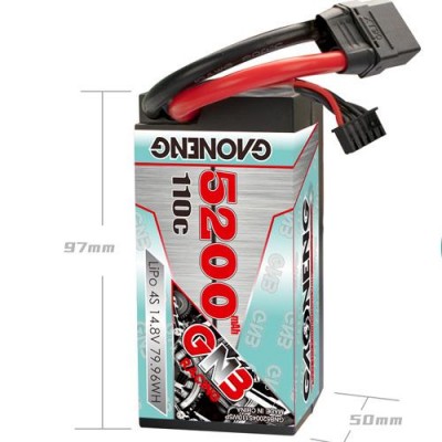 [˾ũ] GNB52004S110WSP [GNB] 14.8V 5200mAh 110C Ƭ ͸ (ϵ̽) - XT90 