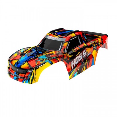 [˾ũ] AX9011R [Traxxas] AX9011R Body, Hoss 4X4 VXL, Solar Flare (painted, decals applied)