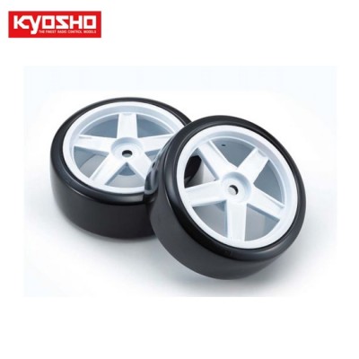 [�˾���ũ] KYFATH704WD [KYOSHO] PremountedDriftTireFZ02(5Spoke/White/2p)