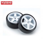 [KYOSHO] PremountedDriftTireFZ02(5Spoke/White/2p)