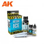 [AK interactive] CAK8012 RESIN ICE - Ice Resin 120ml,Hardener 30ml,Ice Surfacer 17ml,2 Syringes