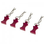[DETAILS TECH] ( ׸ ٵ Ŭ) Pro Aluminum Easy Pull 1/10 ~ 1/8 RC Car Body Shell Clips 4pcs/set (Pink)