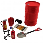 [DETAILS TECH] (������ �Ǽ�����) Oil Tank Extinguisher Nos Bottle Shovel Set for 1/10 RC Crawler