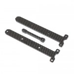 [TLR Racing] Carbon Chassis Brace Supports, 1.5 & 3.5mm: 22X-4