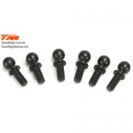 [TEAM MAGIC] E4 5x7mm Ball Stud (6)-Black