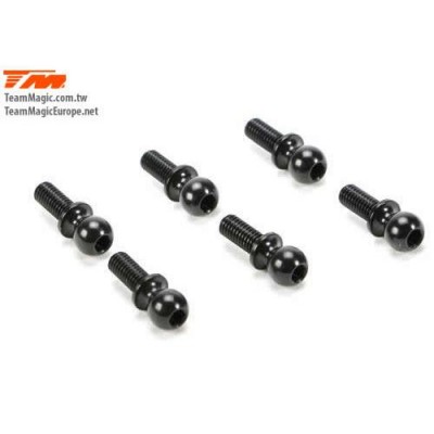 [˾ũ] 503138A [TEAM MAGIC] Alum. 5x4mm Ball Stud (6)