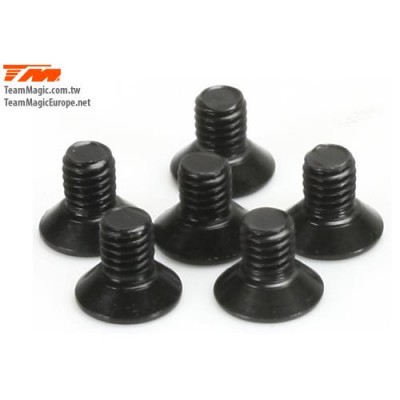 [˾ũ] 126305 [TEAM MAGIC] 3x5mm Steel FH Screw (6)