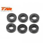 [TEAM MAGIC] 3x6x2mm Alum. Washer (6)-BK