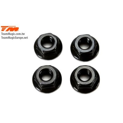 [˾ũ] 111160BK [TEAM MAGIC] 4mm Special Wheel Lock Nut-Black (4)
