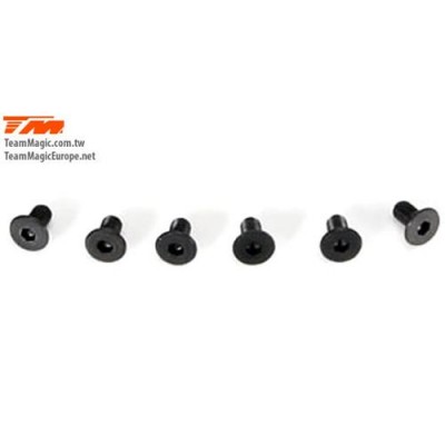 [˾ũ] 126306 [TEAM MAGIC] 3x6mm Steel FH Screw (6)