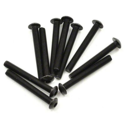 [˾ũ] TD705010 [TEAM DURANGO] BUTTON HEAD HEX SCREW M3x25mm (10pcs)