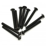 [TEAM DURANGO] BUTTON HEAD HEX SCREW M3x25mm (10pcs)