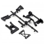 [TEAM DURANGO] PLASTIC STEERING BRACE, REAR CENTRE MOUNT AND GEARBOX INSERTS
