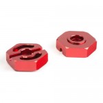 [TEAM DURANGO] ALLOY WHEEL HEX (14mm)(2pcs)(RED)