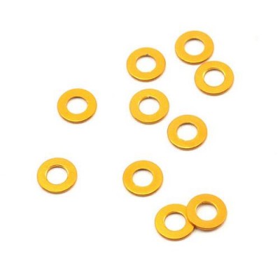 [˾ũ] TD709007 [TEAM DURANGO] ALUMINIUM SPACER 6x3x0.50mm (10pcs)(GOLD)