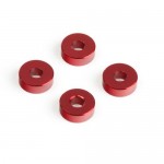[TEAM DURANGO] ALUMINIUM SPACER 8x3x2.8mm (4pcs)(RED)