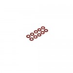 [TEAM DURANGO] ALUMINIUM SPACER 6x3x0.50mm (10pcs)(RED)
