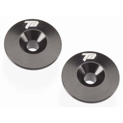[˾ũ] TD320194 [TEAM DURANGO] ALUMINIUM FRONT BULKHEAD BUTTON (2pcs)(BLACK)