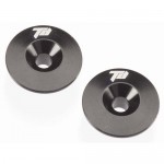 [TEAM DURANGO] ALUMINIUM FRONT BULKHEAD BUTTON (2pcs)(BLACK)
