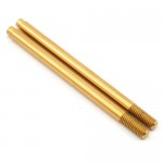 [TEAM DURANGO] TITANIUM NITRIDE REAR SHOCK SHAFT DNX408 GOLD (2pcs)