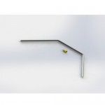 [TEAM DURANGO] ANTI-ROLL BAR FRONT 2.4mm YELLOW
