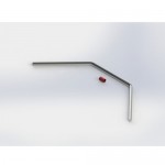 [TEAM DURANGO] ANTI-ROLL BAR FRONT 2.5mm RED