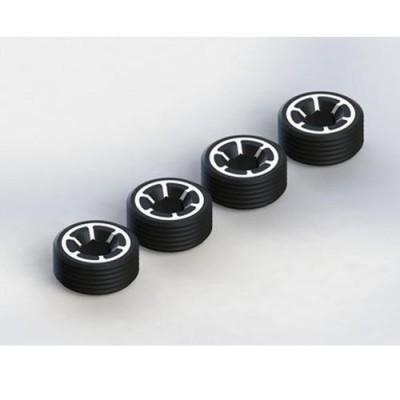 [˾ũ] TD330651 [TEAM DURANGO] ALUMINIUM FRONT HUB NUT (BLACK) (4pc)
