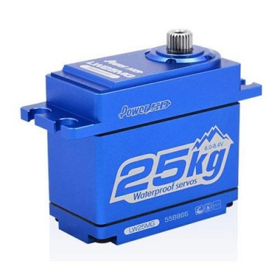 �˾���ũ LW-25MG [POWER HD] LW-25MG (Ǯ��Ż ���̽� / Ǯ����� ���� / ���̺�����) Waterproof Standard Servo 25kg / 0.14sec (1:8 �����ε�, ��Ŭ, ������)