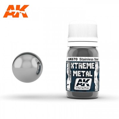 [�˾���ũ] CAK670 [AK interactive] [35ml]CAK670 XTREME METAL STAINLESS STEEL