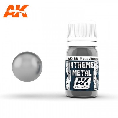 [�˾���ũ] CAK488 [AK interactive] [35ml]CAK488 XTERME METAL MATTE ALUMINIUM